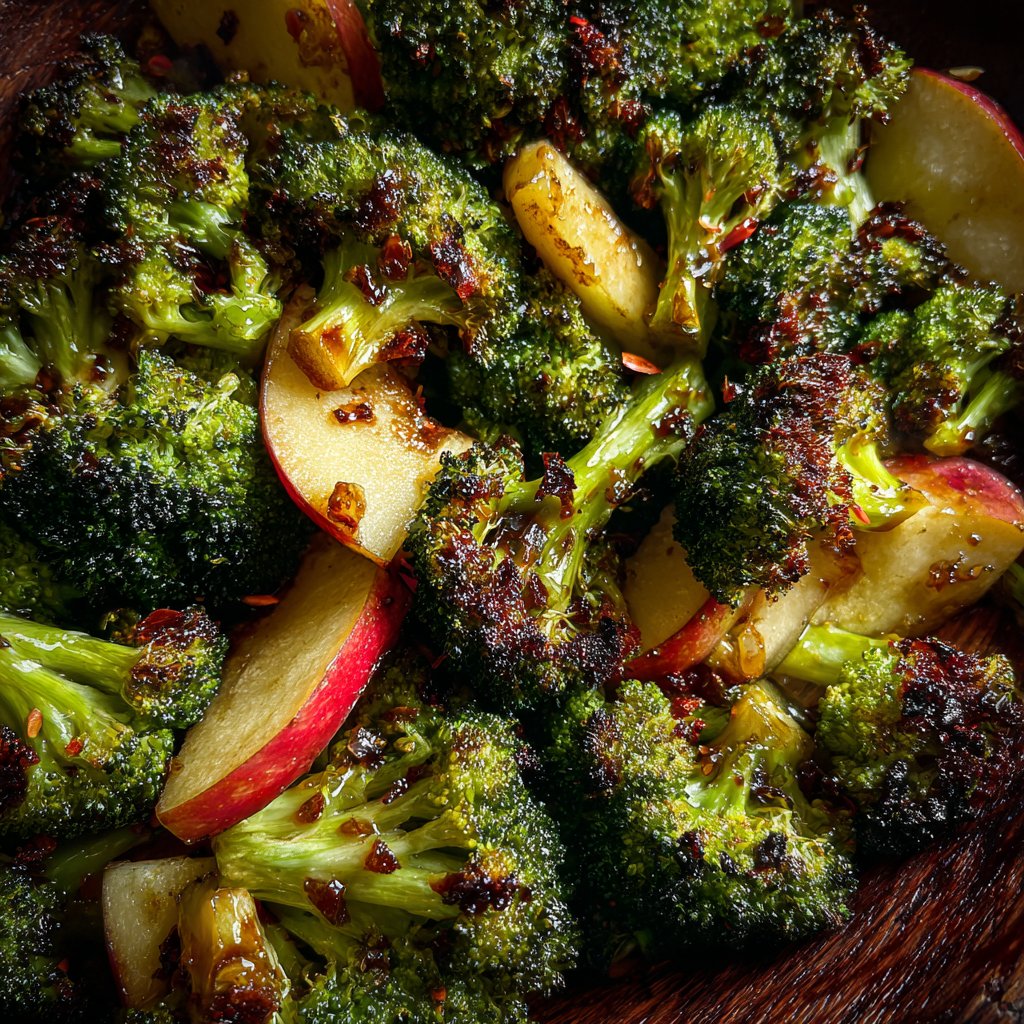 Roasted Broccoli Apple Side Dish